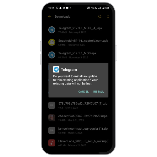 Telegram Mod APK 13 step 4 how to download telegram mod apk. 1